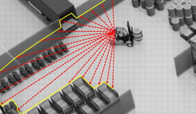 3D-Lasertechnologie erleichtert Staplerlogistik