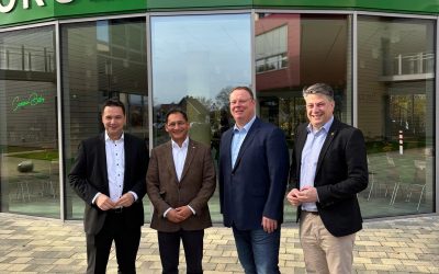 Landtagsabgeordnete Scharrelmann und Calderone zu Besuch an der PHWT in Diepholz