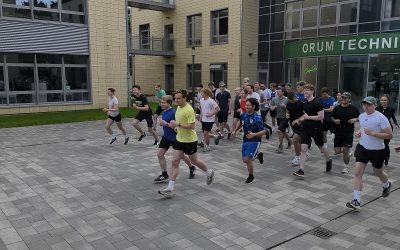 Spendenlauf und anschließende Spendenübergabe