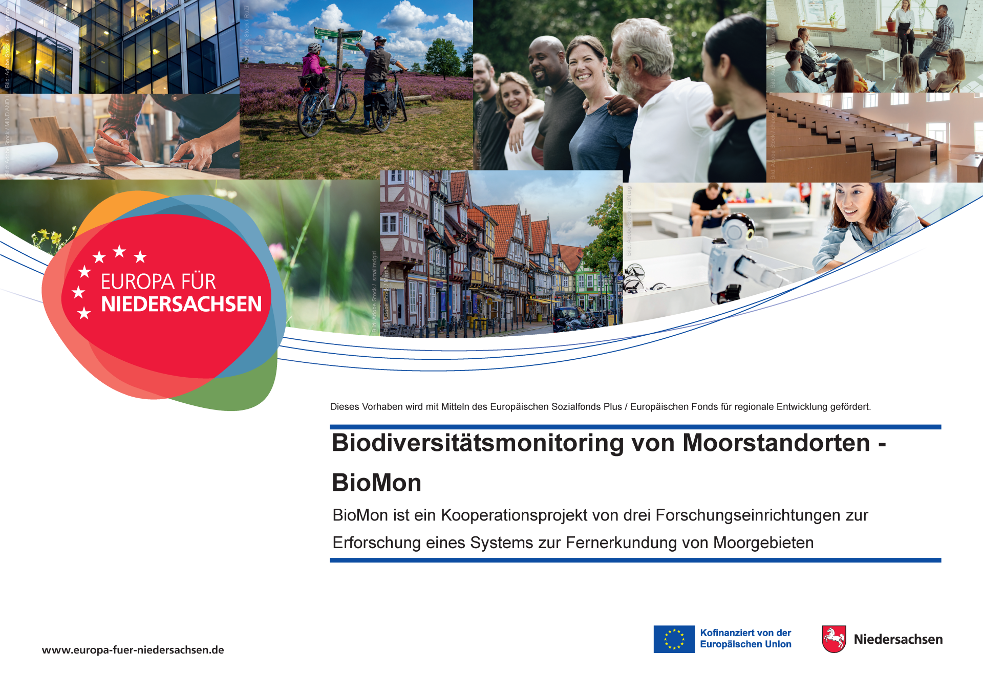 Förderplakat BioMon - Europa für Niedersachsen